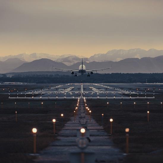 Aeroporto Milano - pista di partenza